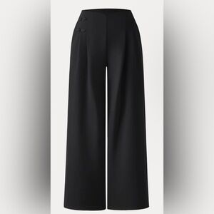 OGL Statement Frog Button High Rise Wide Leg Pants with Pockets Limited Edition